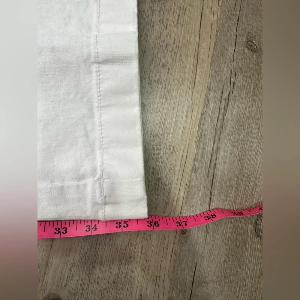 Coldwater Creek White Straight Wide Leg Pant Size Large 16